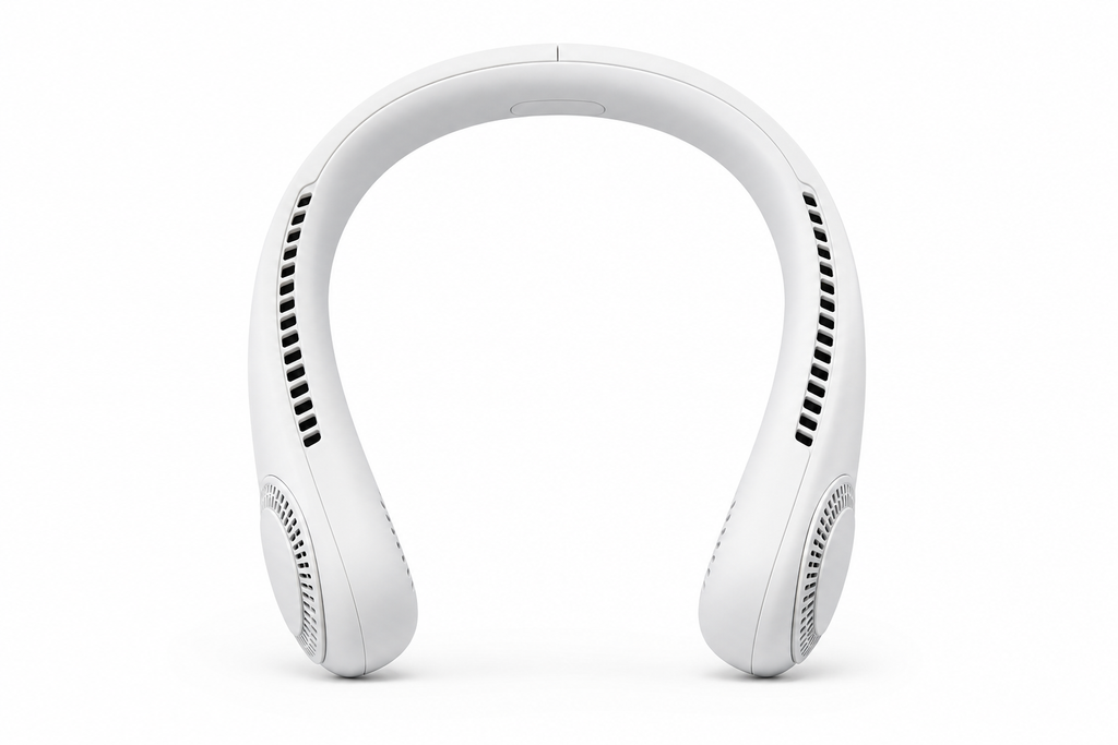BreezeLab bladeless neck fan — product front view