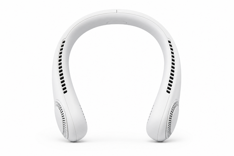 BreezeLab bladeless neck fan — product front view