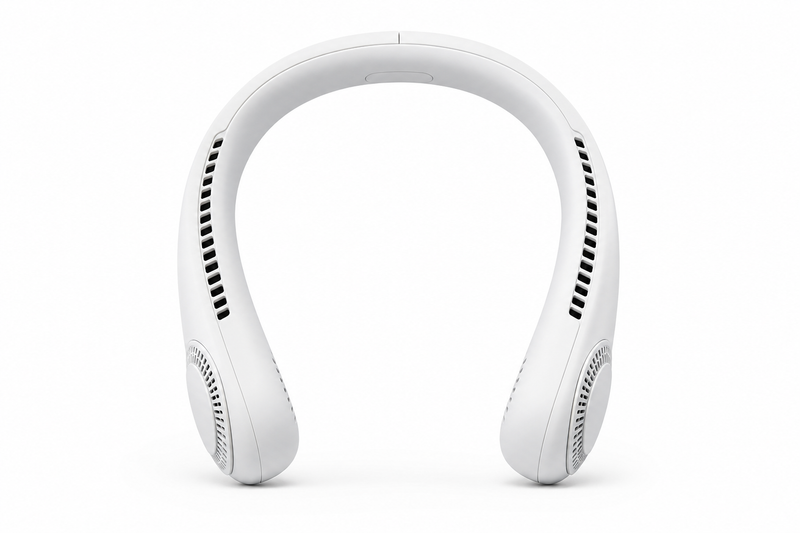 BreezeLab bladeless neck fan — product front view